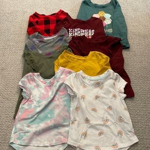 Lot of 9 t-shirts Cat & Jack 18M - EUC